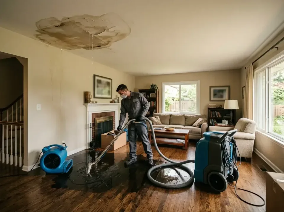attic-pipe-burst-ceiling-drip-008 — frequently asked questions, Water Damage Restoration & Carpet Care in Byron, MN